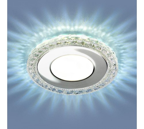 Светильник точечный встраиваемый 9909 LED 8W CL прозрачный  a039388  Elektrostandard