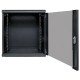 Шкаф настенный 19" TERACOM PRO 12U 600х450 мм дверь стеклянная с замком-ручкой чёрный  TRP-WLL-1264-40B  EKF