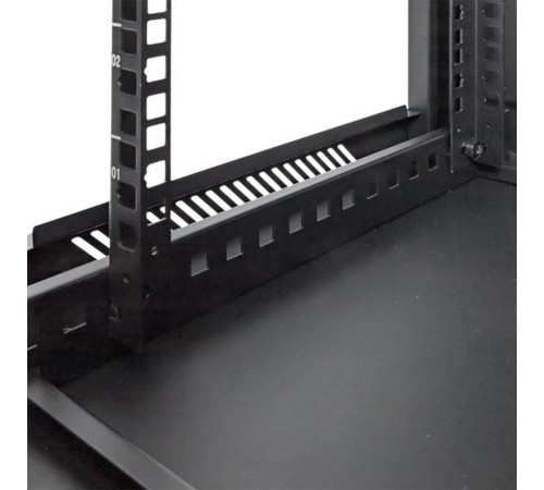 Шкаф настенный 19" TERACOM PRO 12U 600х450 мм дверь стеклянная с замком-ручкой чёрный  TRP-WLL-1264-40B  EKF