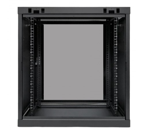 Шкаф настенный 19" TERACOM PRO 12U 600х450 мм дверь стеклянная с замком-ручкой чёрный  TRP-WLL-1264-40B  EKF