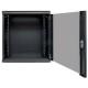 Шкаф настенный 19" TERACOM PRO 12U 600х450 мм дверь стеклянная с замком-ручкой чёрный  TRP-WLL-1264-40B  EKF
