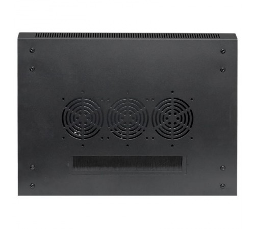 Шкаф настенный 19" TERACOM PRO 12U 600х450 мм дверь стеклянная с замком-ручкой чёрный  TRP-WLL-1264-40B  EKF