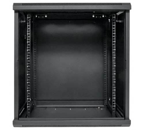 Шкаф настенный 19" TERACOM PRO 12U 600х450 мм дверь стеклянная с замком-ручкой чёрный  TRP-WLL-1264-40B  EKF