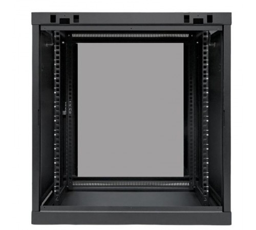 Шкаф настенный 19" TERACOM PRO 12U 600х450 мм дверь стеклянная с замком-ручкой чёрный  TRP-WLL-1264-40B  EKF