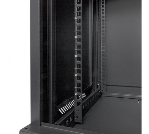 Шкаф настенный 19" TERACOM PRO 12U 600х450 мм дверь стеклянная с замком-ручкой чёрный  TRP-WLL-1264-40B  EKF