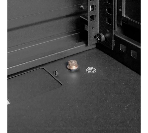 Шкаф настенный 19" TERACOM PRO 12U 600х450 мм дверь стеклянная с замком-ручкой чёрный  TRP-WLL-1264-40B  EKF