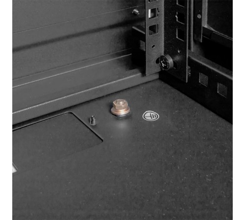 Шкаф настенный 19" TERACOM PRO 12U 600х450 мм дверь стеклянная с замком-ручкой чёрный  TRP-WLL-1264-40B  EKF