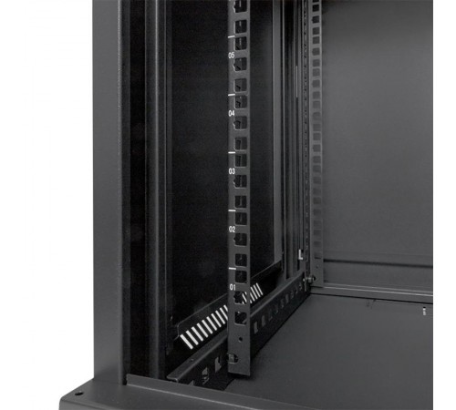 Шкаф настенный 19" TERACOM PRO 12U 600х450 мм дверь стеклянная с замком-ручкой чёрный  TRP-WLL-1264-40B  EKF