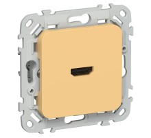 FLITE Розетка HDMI РШДМА-ФлЗ золотарник  FI-H10-K90  IEK