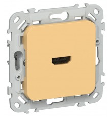 FLITE Розетка HDMI РШДМА-ФлЗ золотарник  FI-H10-K90  IEK