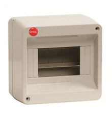 Щиток настенный без двери 8модулей IP40, серый с клеммным блоком в комплекте 1х87508  83908  DKC