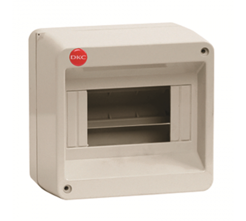 Щиток настенный без дверцы 8 модулей, IP40, серый  83608  DKC
