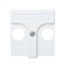 Simon 27 Накладка на розетку телевизионную R-TV+SAT, широкий модуль, S27, белый  27097-34  Simon