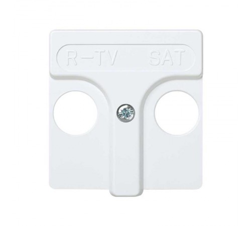 Simon 27 Накладка на розетку телевизионную R-TV+SAT, широкий модуль, S27, белый  27097-34  Simon