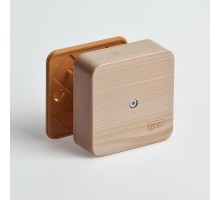 Коробка универсальная для кабель-каналов, 80х80х25мм(сосна на светлой основе)  65005-27М  Рувинил