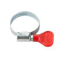 Хомут обжимной цинк 25-40 с бабочкой (1шт) - хомут  136960  Tech-KREP