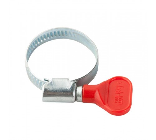 Хомут обжимной цинк 25-40 с бабочкой (1шт) - хомут  136960  Tech-KREP