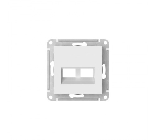 AtlasDesign Белый Накладка двойная для информационных функций типа Keystone  ATN000190  SE