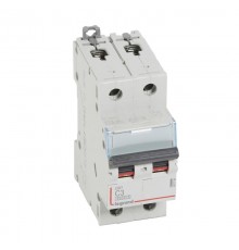 Выключатель автоматический двухполюсный DX3 6000 3А C 10кА  407794  Legrand