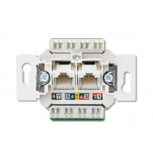 Двойная UAE розетка; категория 6  EPUAE8-8UPOK6US  Jung