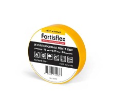 Изолента ПВХ 15x0.13х20 (желт)  90805  Fortisflex