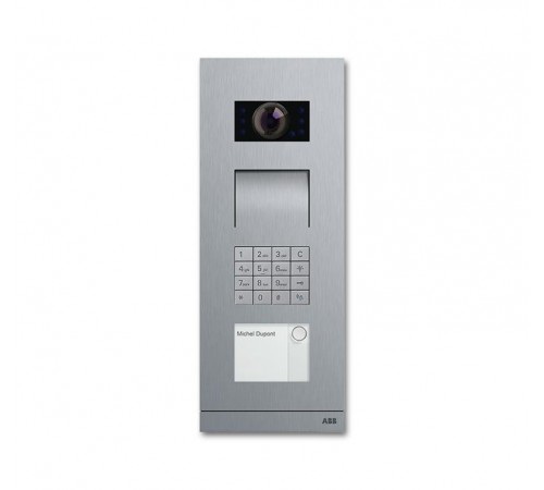 Станция вызова, видео, 1 кл., с клавиатурой, сталь  8300-0-0438   2CKA008300A0438  ABB