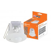 Датчик движения ДДМ-04Т 5,8ГГц, 65мм, 1200Вт, 10-720с, 1-8м, 3+лк, 180(сбоку)+360(сверху)гр, IP20,  SQ0324-0029  TDM