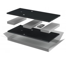 LINEA E Компл. стенок боковых 600мм шкафа 24U чер.  LE05-24UX6-X  ITK