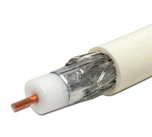 Кабель RG-6U, (48%), 75 Ом, 100м., белый  01-2205  PROconnect