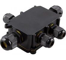 Водонепроницаемая cоединительная коробка LD525, 450V, 140х100х36, черный  32248  Feron