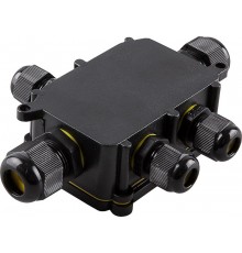 Водонепроницаемая cоединительная коробка LD525, 450V, 140х100х36, черный  32248  Feron