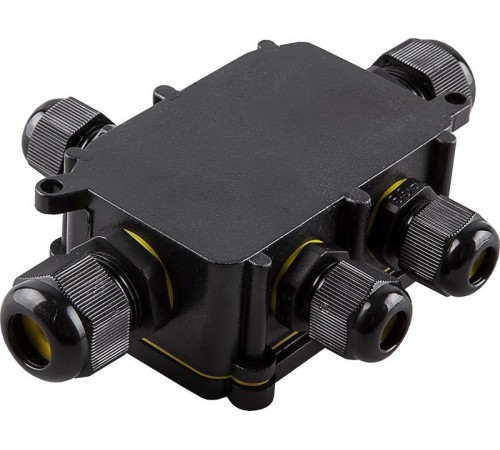 Водонепроницаемая cоединительная коробка LD525, 450V, 140х100х36, черный  32248  Feron