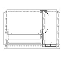 Комплект для создания кабельного отсека для шкафов DAE/CQE 1800 x 400  R5PFI1840  DKC