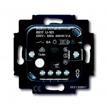 Механизм светорегулятора для ламп накаливания и НВ галогенных ламп с индуктивным трансформатором, 60-400 Вт + 6А  6517-0-0018   2CKA006517A0018  AB