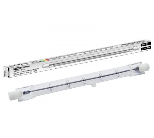 Лампа галогенная линейная КГ  300Вт R7s 118мм  SQ0341-0002  TDM