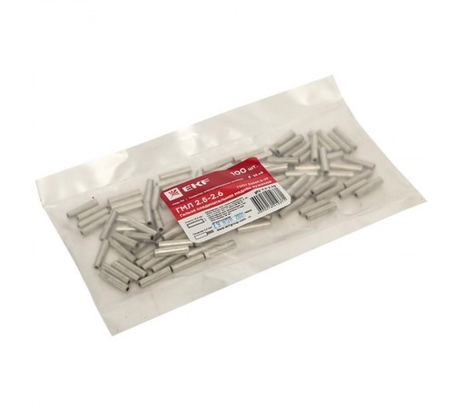 Гильза соединительная медная луженая ГМЛ 2.5-2.6 ГОСТ EKF PROxima  gty-2.5-2.6g  EKF