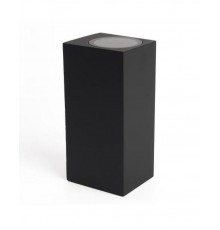 Светильник садово-парковый, 230V 2*GU10, DH051, черный (на стену)  48330  FERON