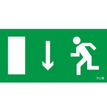 Пиктограмма (наклейка) ПЭУ 091 Указатель двери левосторонний (250х115) SIRAH  2502001930  Световые Технологии