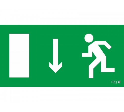 Пиктограмма (наклейка) ПЭУ 091 Указатель двери левосторонний (250х115) SIRAH  2502001930  Световые Технологии