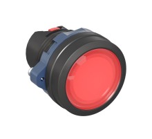 Головка кнопки плоская прозрачная с  фиксацией, красная  M22P-FLLRP  DKC