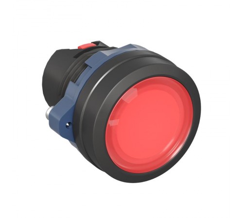 Головка кнопки плоская прозрачная с  фиксацией, красная  M22P-FLLRP  DKC