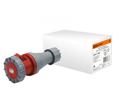 Розетка кабельная IP67 125А 3Р+РЕ 380В   SQ0611-0007  TDM