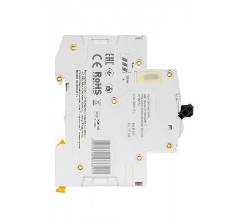 Выключатель автоматический двухполюсный M06N 2P C 8А 6кА ARMAT  AR-M06N-2-C008  IEK