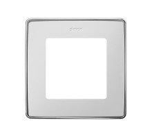 Simon 82 Рамка декоративная, 1 пост, Select, S82 Detail, белый-хром  8201610-244  Simon
