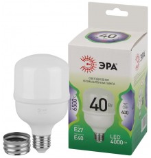 Лампа светодиодная  GREEN LINE LED POWER T80-40W-865-E27/E40 GL E27/E40 40 Вт колокол холодный свет  Б0067048  ЭРА