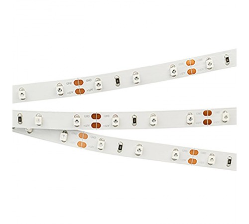 Светодиодная лента RT-A60-8mm 12V Yellow (4.8 W/m, IP20, 2835, 5m) (Arlight, Открытый)  010521(2)  Arlight