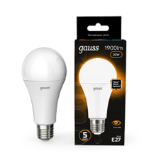 Лампа светодиодная Black LED A70 22W E27 1560lm 3000K  102502122  Gauss