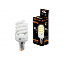 Лампа энергосберегающая КЛЛ 13Вт E14 827 cпираль FSТ2 КОМПАКТ 41х95мм  SQ0323-0178  TDM