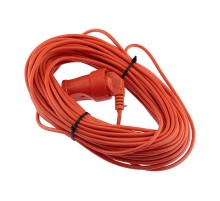 Удлинитель-шнур ПВС 2х0.75, 30 м, б/з, 6 А, 1300 Вт, IP20, оранжевый (Сделано в России)  11-7107  PROconnect