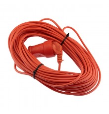 Удлинитель-шнур ПВС 2х0.75, 30 м, б/з, 6 А, 1300 Вт, IP20, оранжевый (Сделано в России)  11-7107  PROconnect